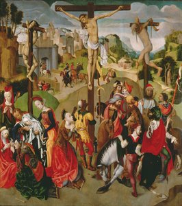 Centre panel of a Crucifixion triptych